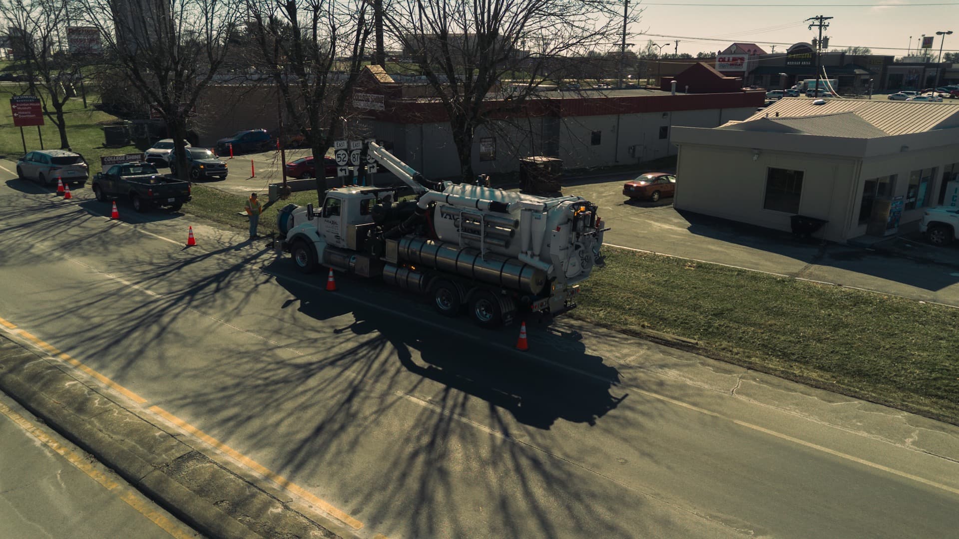 Hydro vac truck operations